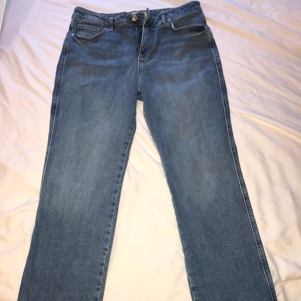 Free People Clean Girlfriend Jeans